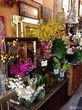 歐式花店裝修效果圖 裝飾畫裝修效果圖片