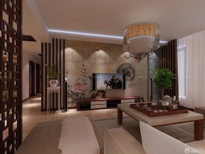 中式風(fēng)格墻紙圖片 三居室內(nèi)設(shè)計效果圖