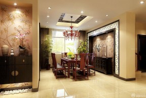 中式風(fēng)格墻紙圖片 餐廳裝潢設(shè)計(jì)