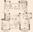 110平米小別墅三室一廳平面圖片大全