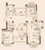 110平米小別墅三室一廳平面圖片大全