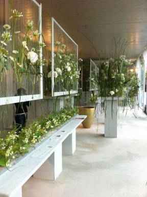 创意高档花店展厅设计装修效果图片