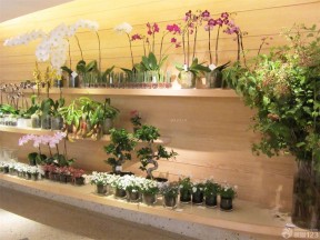 高檔花店 墻飾板裝修效果圖片