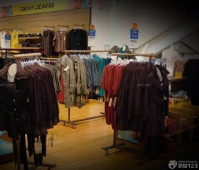 經(jīng)典服裝店淺色木地板裝修效果圖大全