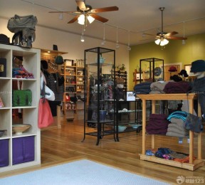 服裝店裝修效果圖大全 吊扇燈