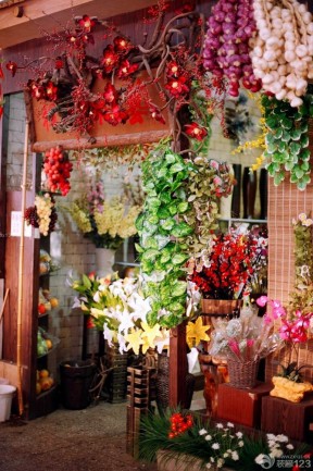 鮮花店裝修效果圖 門頭設(shè)計(jì)