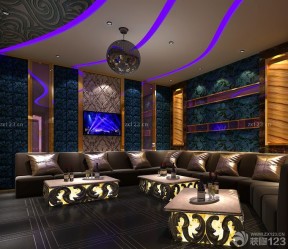 ktv電視背景裝修效果圖 ktv包間