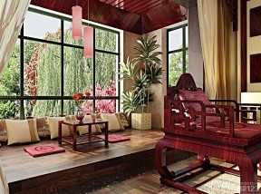 中式阳台创意 中式别墅设计图