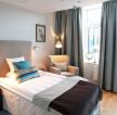 酒店式公寓单人床装修效果图片