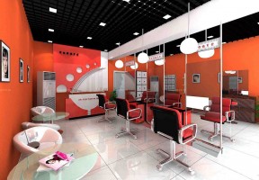 理發(fā)店中式風(fēng)格 小型理發(fā)店裝修效果圖片