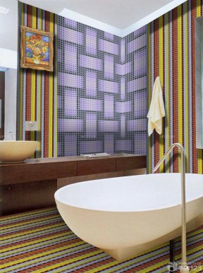 家装淋浴房间马赛克效果图 室内装饰设计效果图