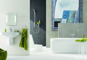 家装淋浴房间马赛克效果图 现代别墅