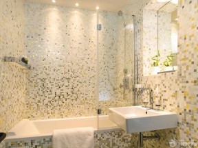 家装淋浴房间马赛克效果图 室内装修方案