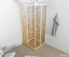 简约风格家装淋浴房间马赛克设计效果图
