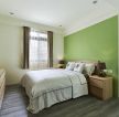 100平米住宅卧室绿色墙面装修效果图片