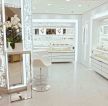 精美韩国化妆品店玻璃背景墙装修效果图片
