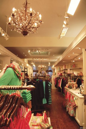 裝修服裝店 吊燈裝修效果圖片