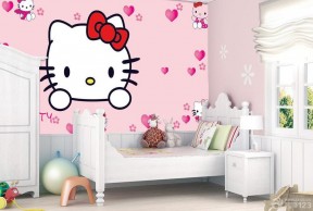 现代儿童卧室装修壁纸颜色搭配效果图
