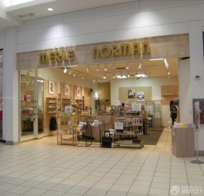 化妝品店門頭裝修 置物架裝修效果圖片