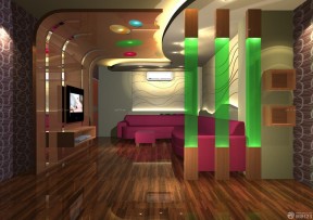 ktv室内设计效果图 浅色木地板