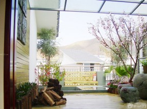 别墅花园设计效果图 阳台花园设计