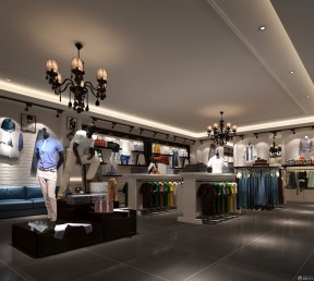小型服裝店裝修圖片 吊燈裝修效果圖片
