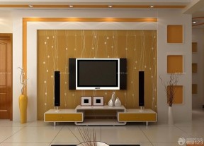 硅藻泥电视背景墙装修效果图 家居客厅装修效果图