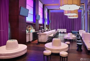 ktv酒吧设计 紫色窗帘装修效果图片