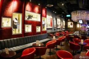 ktv酒吧设计 红色墙面装修效果图片
