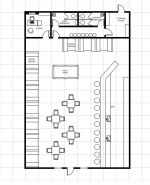 簡(jiǎn)約小酒吧平面圖設(shè)計(jì)