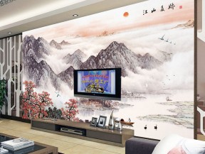 客厅电视背景墙壁画 客厅装饰图片大全