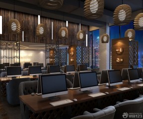 網(wǎng)吧裝修設(shè)計(jì) 吊燈圖片