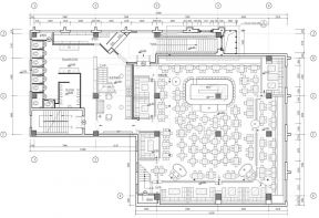 休閑酒吧設(shè)計(jì)樣板平面圖
