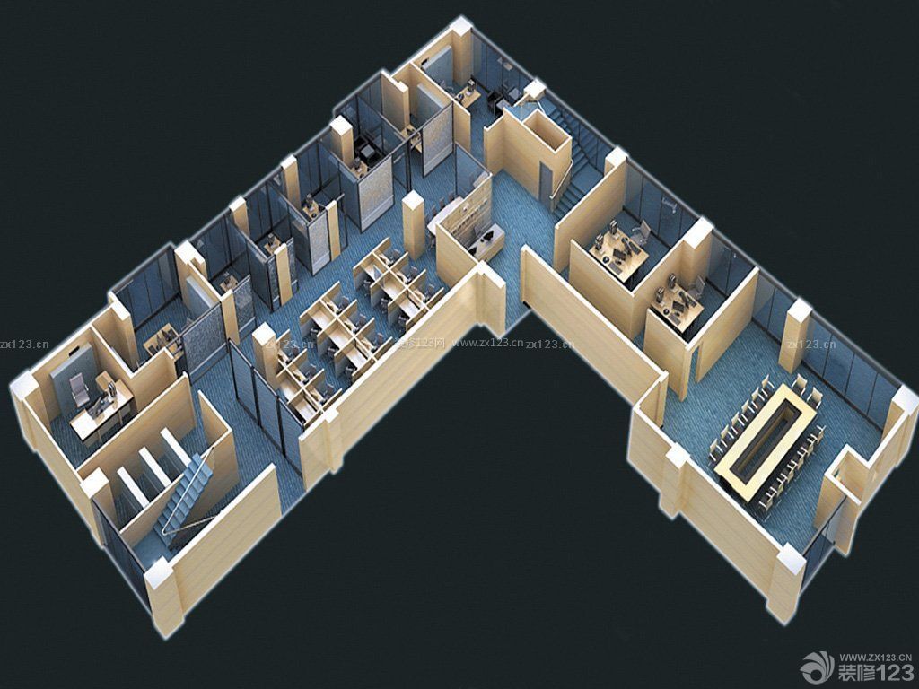 寫字樓辦公室平面設(shè)計(jì)裝修效果圖片
