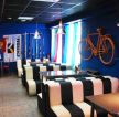 创意小酒吧蓝色墙面装修设计效果图片
