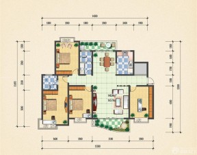 130平米家居私家别墅设计装修平面图