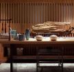 新中式别墅木质茶几装修效果图片