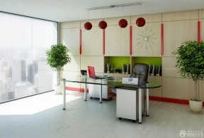 小型办公室摆设 个人办公室装修效果图
