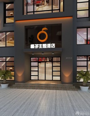 酒店門頭裝修效果圖 