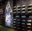 运动鞋店墙面置物架装修效果图片