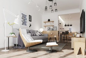 室內(nèi)客廳設(shè)計(jì)效果圖 簡(jiǎn)約吊燈裝修效果圖片