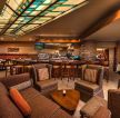 个性100平方酒吧木质茶几装修设计效果图片