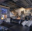 工业loft风格家庭酒吧装修效果图片