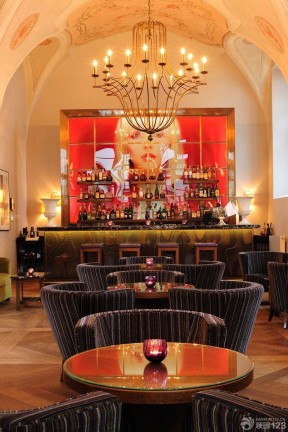 创意古典欧式风格100平方酒吧装修设计