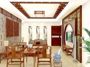家庭客廳裝修效果圖大全 中式風(fēng)格裝修
