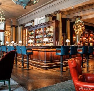 古典欧式风格100平方酒吧装修设计欣赏
