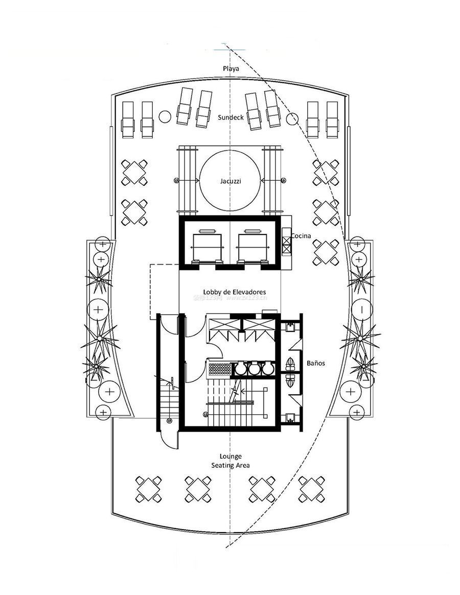 休閑酒吧室內(nèi)設(shè)計(jì)平面圖