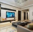 现代室内客厅电视背景墙设计效果图片