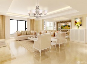 客廳裝飾燈 簡歐別墅風(fēng)格裝修效果圖片