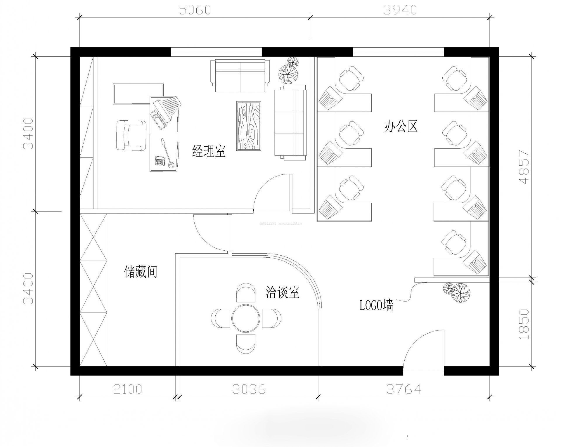 甲級寫字樓平面設計圖片